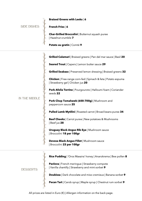 RousSharing Menu